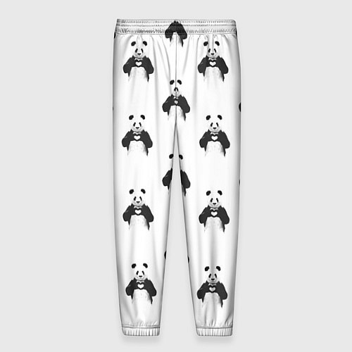 Мужские брюки Panda love - pattern / 3D-принт – фото 2