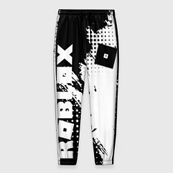 Мужские брюки Роблокс - черно-белая абстракция