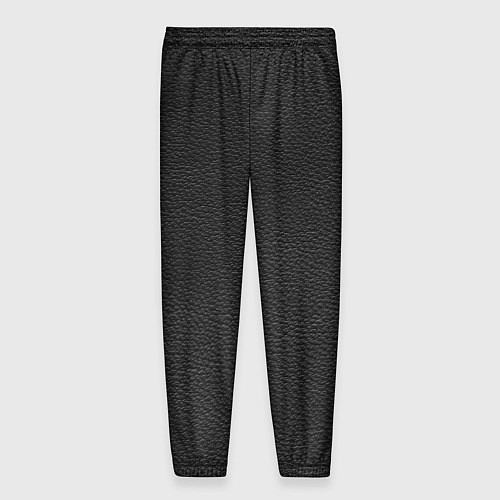 Мужские брюки Чёрная мятая кожа / 3D-принт – фото 2