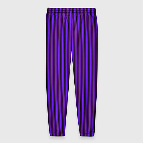 Мужские брюки Вертикальные полосы фиолетовый / 3D-принт – фото 2