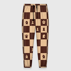 Мужские брюки Коричневая шахматная доска