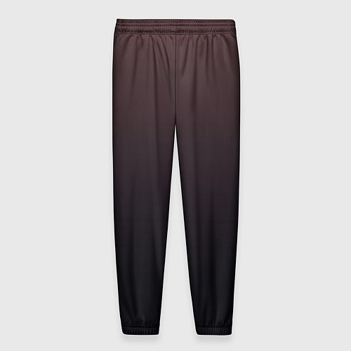 Мужские брюки Градиент тёмный бордовый / 3D-принт – фото 2
