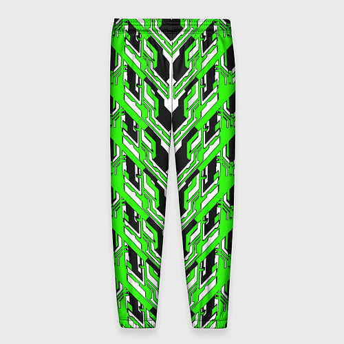 Мужские брюки Зелёная техно броня / 3D-принт – фото 2