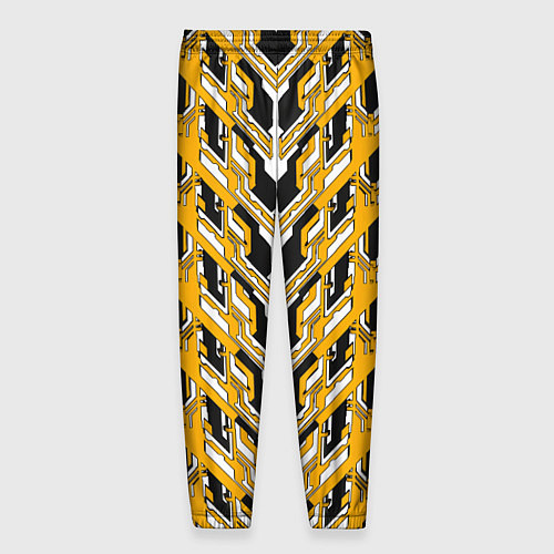 Мужские брюки Жёлтая техно броня / 3D-принт – фото 2