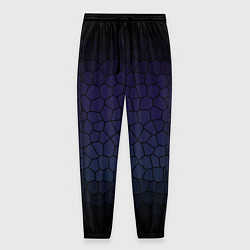 Мужские брюки Чёрно-фиолетовый мозаика крупная