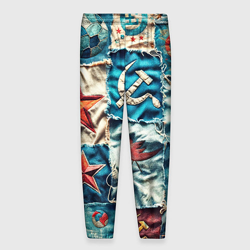 Мужские брюки Пэчворк джинсы из СССР / 3D-принт – фото 2