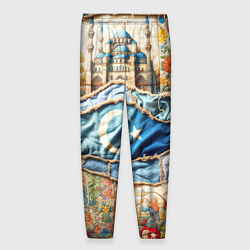 Мужские брюки Джинсы в Турции - пэчворк / 3D-принт – фото 2
