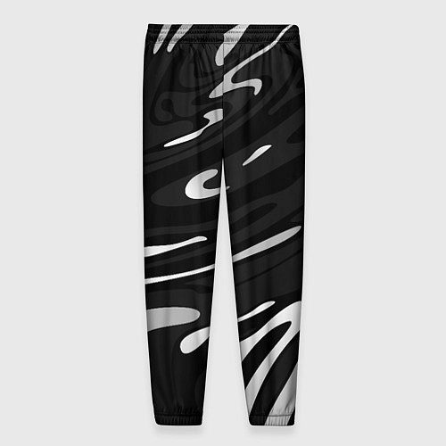 Мужские брюки Мерседес АМГ - белые волны / 3D-принт – фото 2