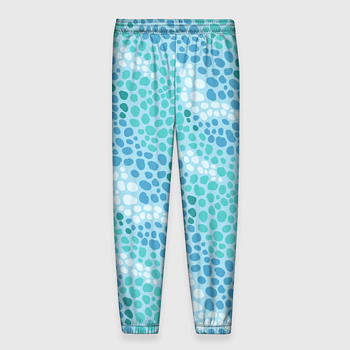 Мужские брюки Океанские волны из синих и бирюзовых камней / 3D-принт – фото 2