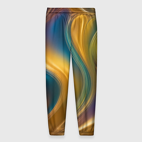 Мужские брюки Жидкий разноцветный металл / 3D-принт – фото 2