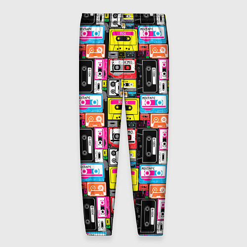 Мужские брюки Цветные аудиокассеты / 3D-принт – фото 2