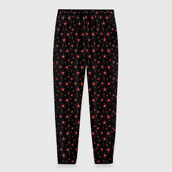 Мужские брюки Чёрный с розовыми звёздочками