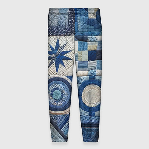 Мужские брюки Denim patchwork - ai art / 3D-принт – фото 2