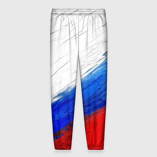 Мужские брюки Триколор красками / 3D-принт – фото 2