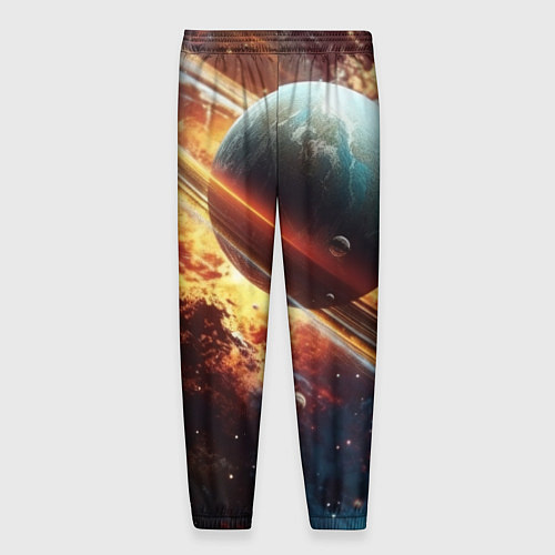 Мужские брюки Большая планета / 3D-принт – фото 2