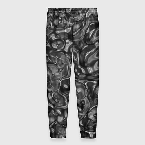Мужские брюки Черная жидкая масса / 3D-принт – фото 2