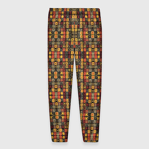 Мужские брюки Абстрактный африканский узор / 3D-принт – фото 2