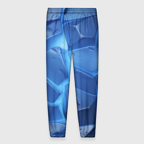Мужские брюки Синие ледяные плиты с разломом / 3D-принт – фото 2