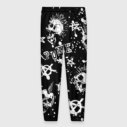 Мужские брюки Панк черепа - анархия / 3D-принт – фото 2
