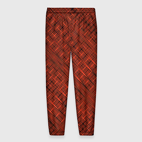 Мужские брюки Сочный коричневый однотонный текстурированный / 3D-принт – фото 2