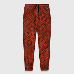 Мужские брюки Сочный коричневый однотонный текстурированный