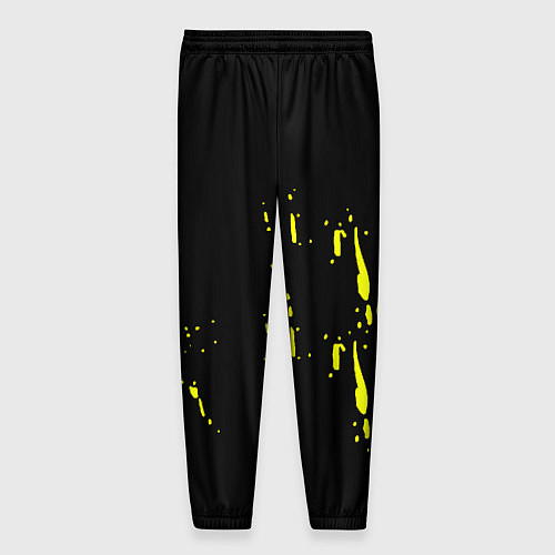 Мужские брюки Borussia жёлтые краски / 3D-принт – фото 2