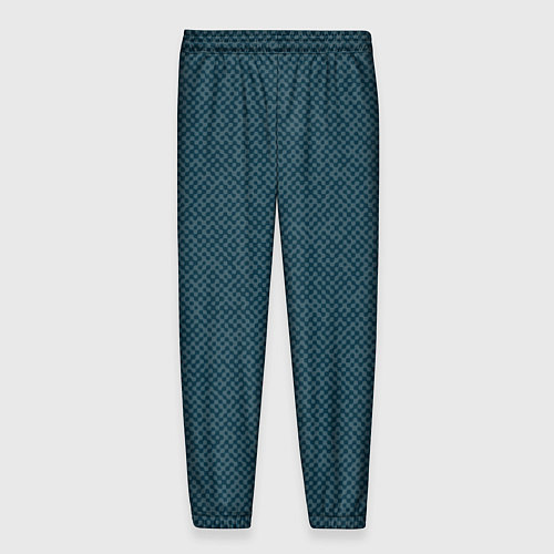 Мужские брюки Текстурированный тёмный сине-зелёный / 3D-принт – фото 2