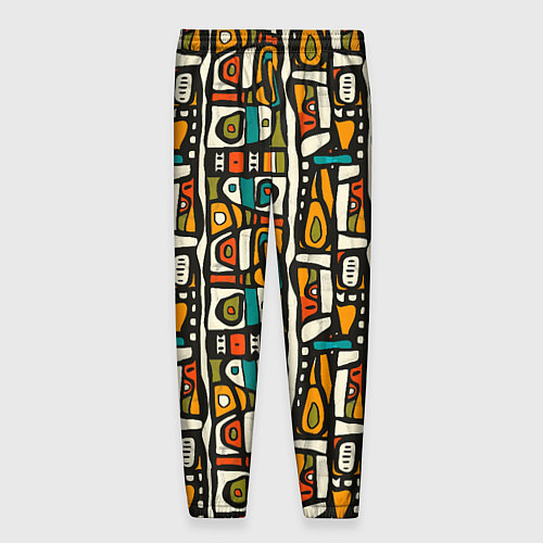Мужские брюки Африканские этно узоры / 3D-принт – фото 2
