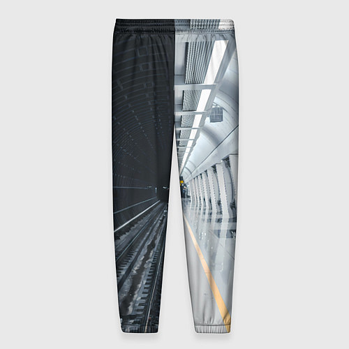 Мужские брюки Метро Москвы / 3D-принт – фото 2