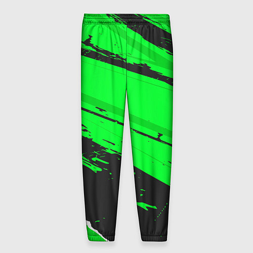 Мужские брюки Daewoo sport green / 3D-принт – фото 2