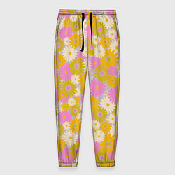 Мужские брюки Разноцветный цветочный паттерн