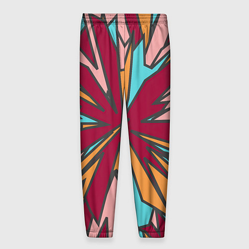 Мужские брюки Геометрический всплеск цвета / 3D-принт – фото 2