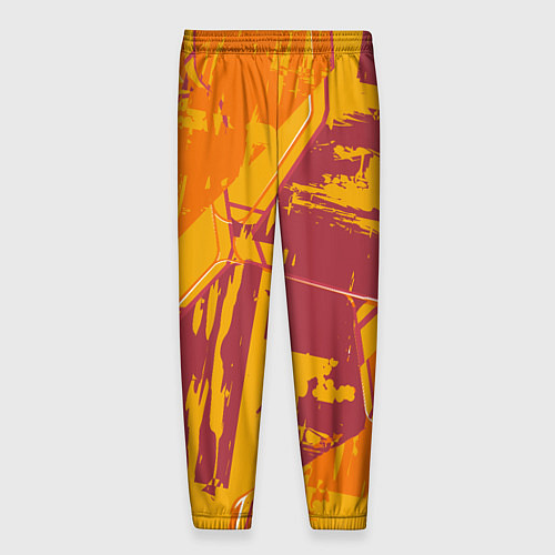 Мужские брюки Яркий абстрактный паттерн для спорта / 3D-принт – фото 2