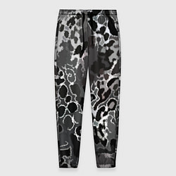 Мужские брюки Чёрно-серый абстракция