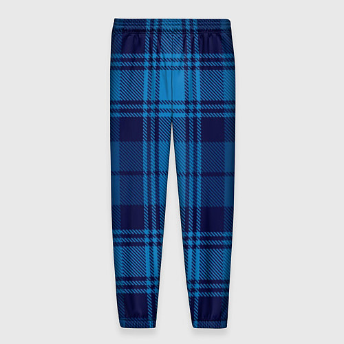 Мужские брюки Синяя клетка / 3D-принт – фото 2