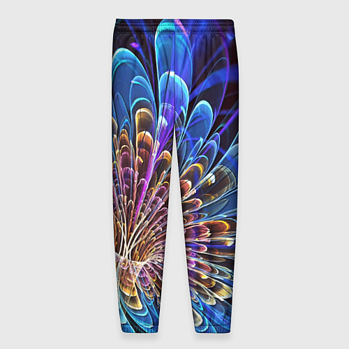 Мужские брюки Оптический цветок узор / 3D-принт – фото 2