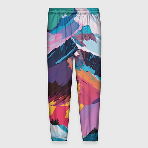 Мужские брюки Горы краски / 3D-принт – фото 2