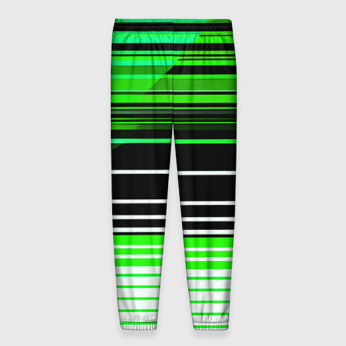 Мужские брюки Разноцветные вертикальные линии / 3D-принт – фото 2