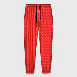 Брюки на резинке мужские Закулисье красные обои, цвет: 3D-принт