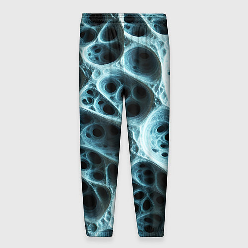Мужские брюки Белая пористая структура / 3D-принт – фото 2