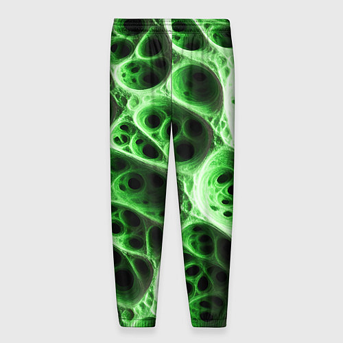 Мужские брюки Зелёная пористая структура / 3D-принт – фото 2