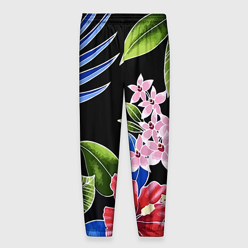 Мужские брюки Tropical flowers - aloha / 3D-принт – фото 2