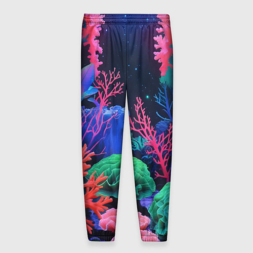 Мужские брюки Подводный мир с кораллами / 3D-принт – фото 2