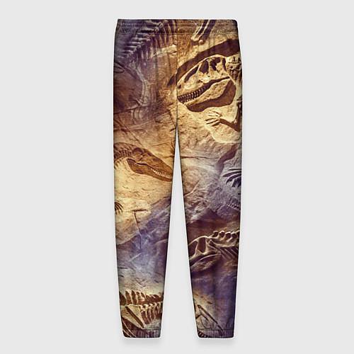 Мужские брюки Окаменелые динозавры, подарок для палеонтолога / 3D-принт – фото 2