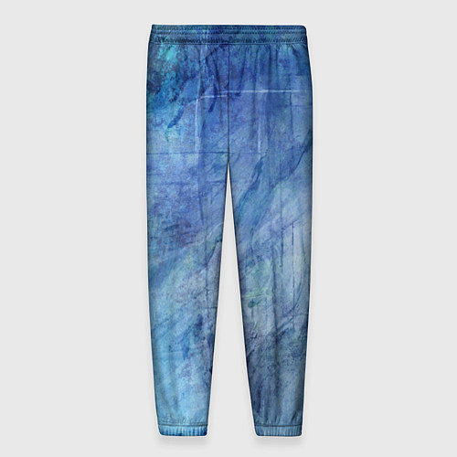 Мужские брюки Абстракция - blue stone / 3D-принт – фото 2
