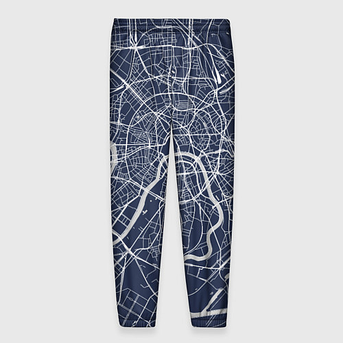Мужские брюки Карта Москвы - столица России / 3D-принт – фото 2