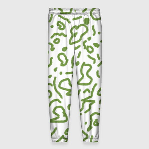 Мужские брюки Закорючки / 3D-принт – фото 2