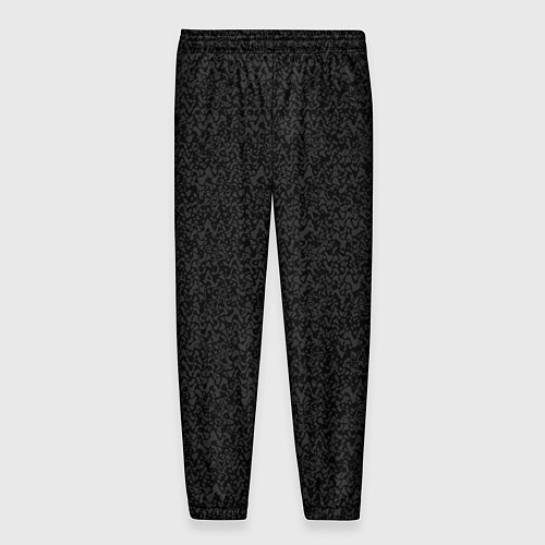 Мужские брюки Чёрный с серым тёмный текстурированный / 3D-принт – фото 2