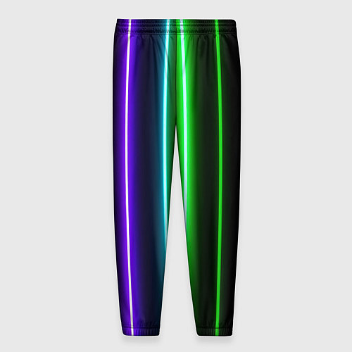 Мужские брюки Neon lines / 3D-принт – фото 2