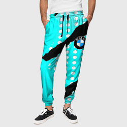 Брюки на резинке мужские BMW sport краски, цвет: 3D-принт — фото 2
